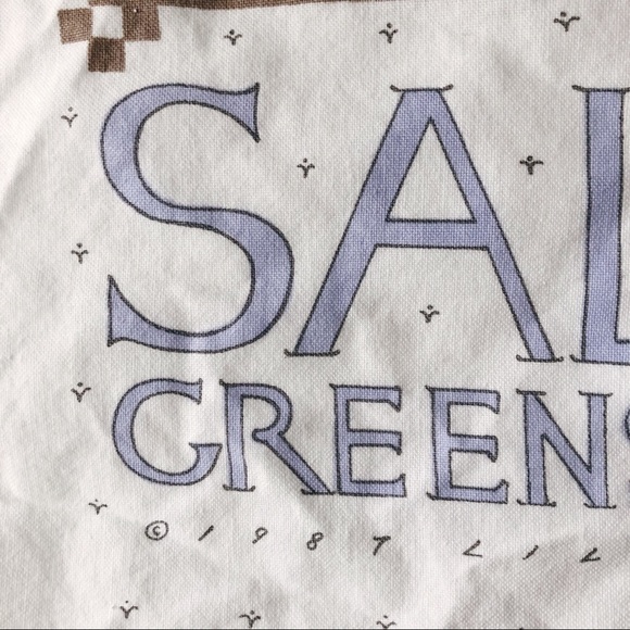 Vintage 1987 Lillian Vernon drawstring salad bag - Picture 3 of 5